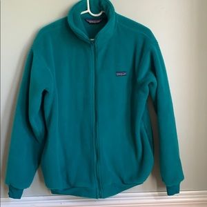 Patagonia Vintage Teal Zip Up Jacket